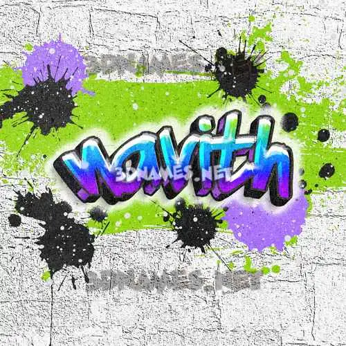 navith in Graffiti Grunge style - 3D name wallpaper