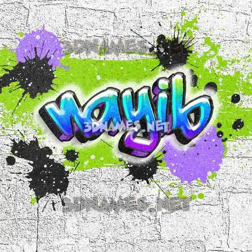 nayib in Graffiti Grunge style - 3D name wallpaper