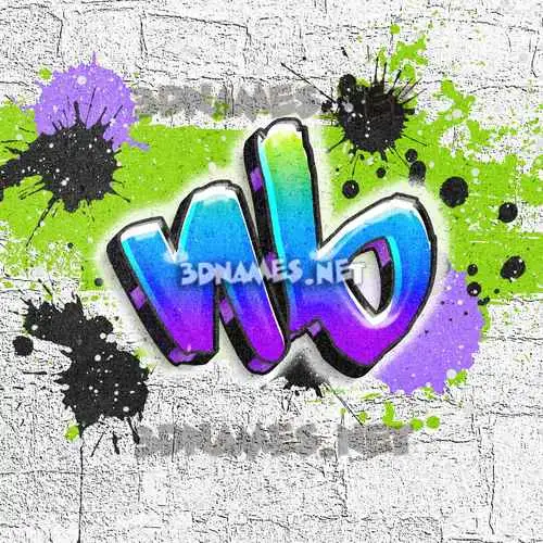 nb in Graffiti Grunge style - 3D name wallpaper nb in Graffiti Grunge style - 3D name wallpaper