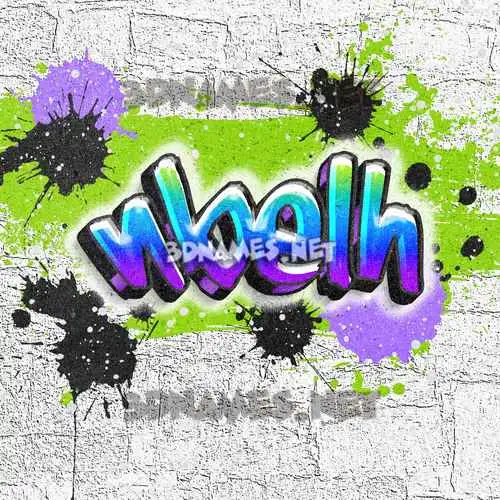 nbelh in Graffiti Grunge style - 3D name wallpaper