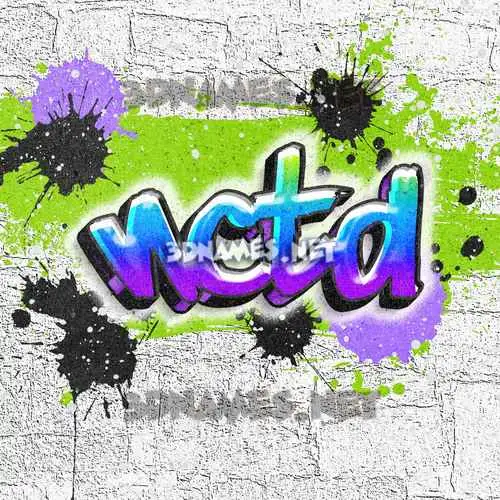 nctd in Graffiti Grunge style - 3D name wallpaper nctd in Graffiti Grunge style - 3D name wallpaper