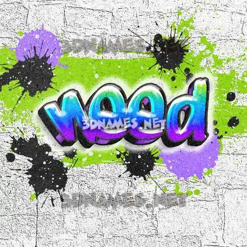 need in Graffiti Grunge style - 3D name wallpaper