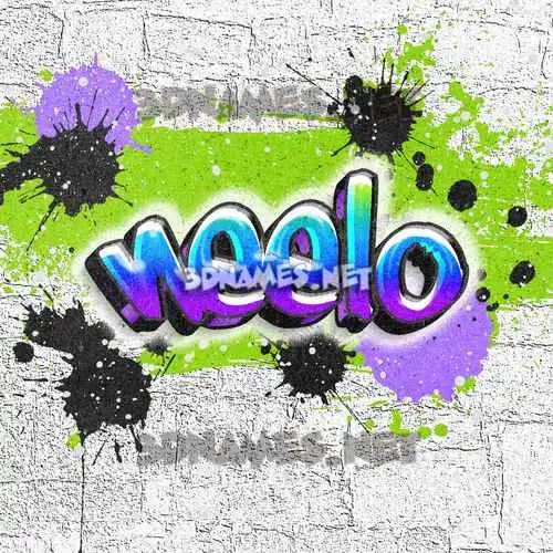 neelo in Graffiti Grunge style - 3D name wallpaper