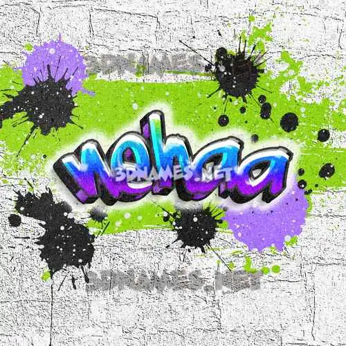 nehaa in Graffiti Grunge style - 3D name wallpaper