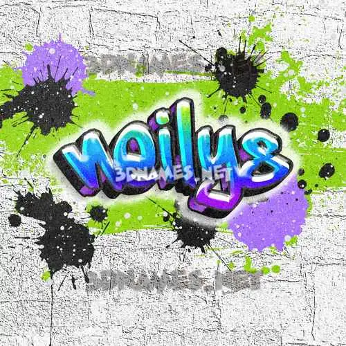 neilys in Graffiti Grunge style - 3D name wallpaper