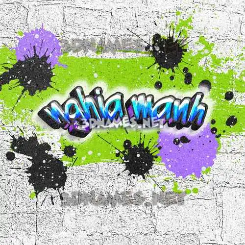 nghia manh in Graffiti Grunge style - 3D name wallpaper nghia manh in Graffiti Grunge style - 3D name wallpaper