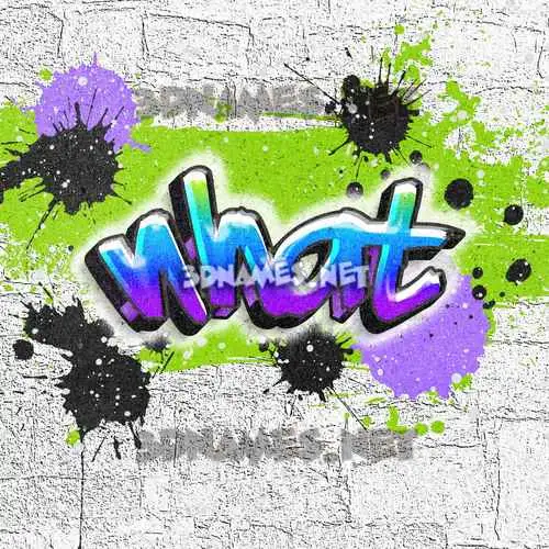 nhat in Graffiti Grunge style - 3D name wallpaper