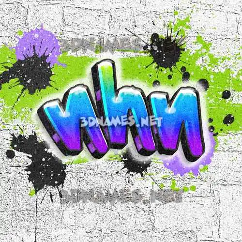 nhn in Graffiti Grunge style - 3D name wallpaper nhn in Graffiti Grunge style - 3D name wallpaper
