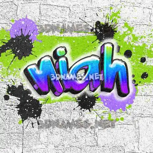 niah in Graffiti Grunge style - 3D name wallpaper niah in Graffiti Grunge style - 3D name wallpaper