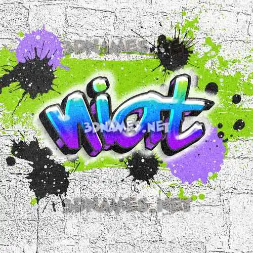 niat in Graffiti Grunge style - 3D name wallpaper niat in Graffiti Grunge style - 3D name wallpaper