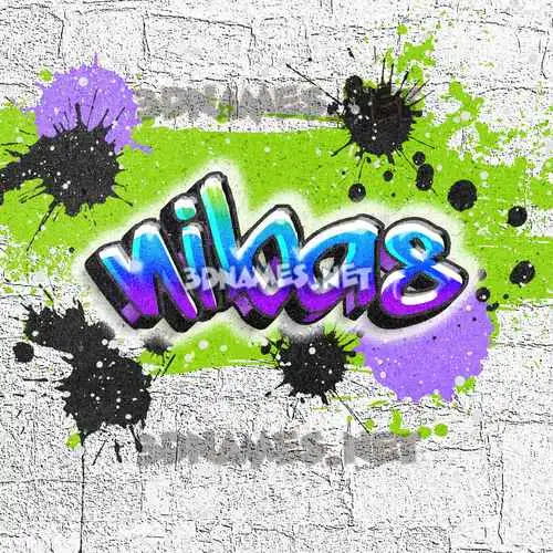 nibas in Graffiti Grunge style - 3D name wallpaper nibas in Graffiti Grunge style - 3D name wallpaper