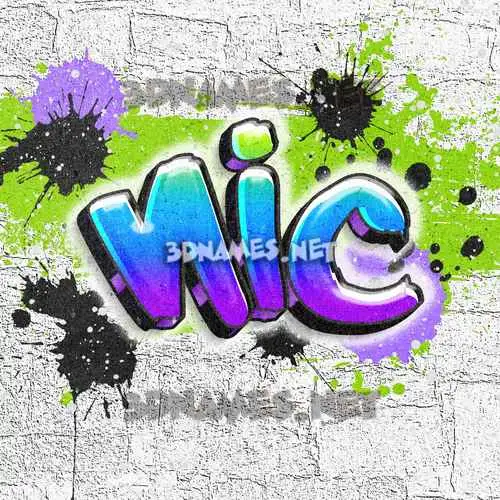 nic in Graffiti Grunge style - 3D name wallpaper nic in Graffiti Grunge style - 3D name wallpaper