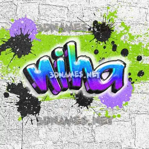 niha in Graffiti Grunge style - 3D name wallpaper niha in Graffiti Grunge style - 3D name wallpaper