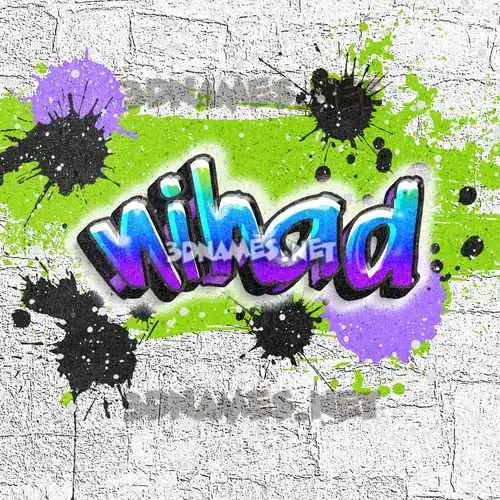 nihad in Graffiti Grunge style - 3D name wallpaper nihad in Graffiti Grunge style - 3D name wallpaper