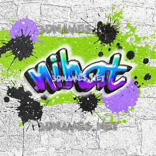 nihat in Graffiti Grunge style - 3D name wallpaper nihat in Graffiti Grunge style - 3D name wallpaper