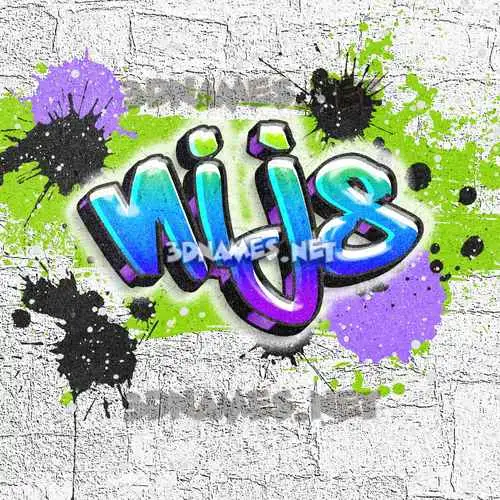 nijs in Graffiti Grunge style - 3D name wallpaper nijs in Graffiti Grunge style - 3D name wallpaper