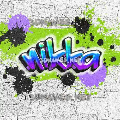 nikka in Graffiti Grunge style - 3D name wallpaper nikka in Graffiti Grunge style - 3D name wallpaper