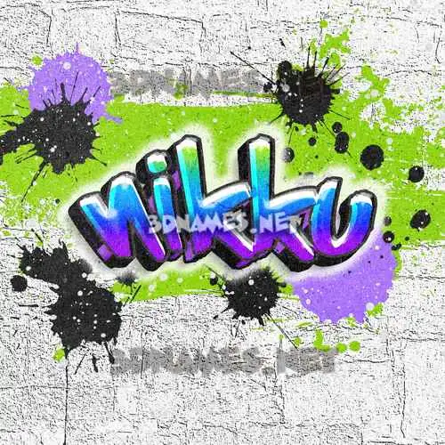 nikku in Graffiti Grunge style - 3D name wallpaper nikku in Graffiti Grunge style - 3D name wallpaper