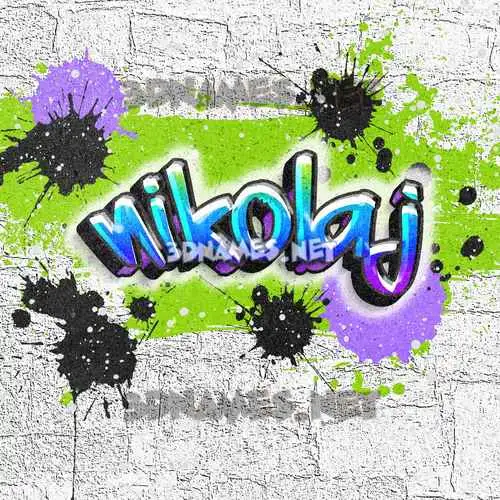 nikolaj in Graffiti Grunge style - 3D name wallpaper nikolaj in Graffiti Grunge style - 3D name wallpaper