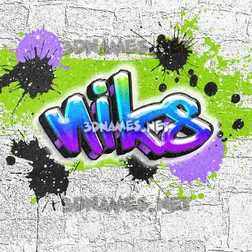 niks in Graffiti Grunge style - 3D name wallpaper niks in Graffiti Grunge style - 3D name wallpaper