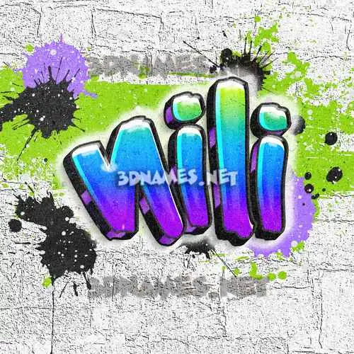 nili in Graffiti Grunge style - 3D name wallpaper nili in Graffiti Grunge style - 3D name wallpaper
