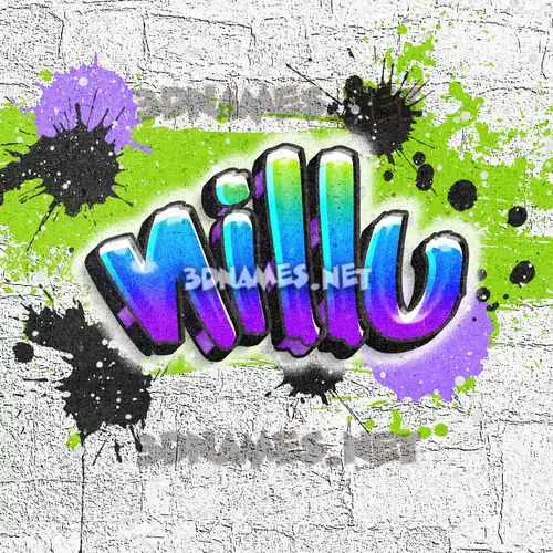 nillu in Graffiti Grunge style - 3D name wallpaper nillu in Graffiti Grunge style - 3D name wallpaper