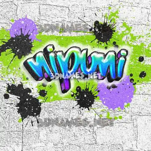 nipuni in Graffiti Grunge style - 3D name wallpaper