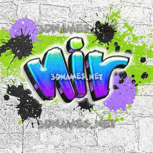nir in Graffiti Grunge style - 3D name wallpaper nir in Graffiti Grunge style - 3D name wallpaper