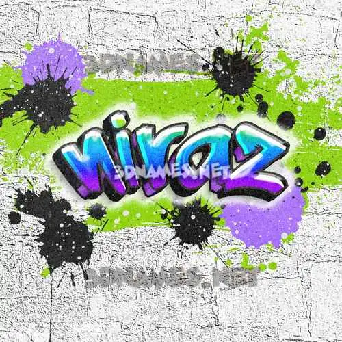 niraz in Graffiti Grunge style - 3D name wallpaper