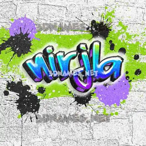 nirjla in Graffiti Grunge style - 3D name wallpaper nirjla in Graffiti Grunge style - 3D name wallpaper