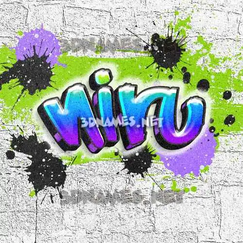 niru in Graffiti Grunge style - 3D name wallpaper niru in Graffiti Grunge style - 3D name wallpaper