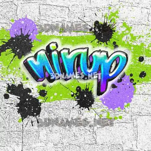 nirup in Graffiti Grunge style - 3D name wallpaper