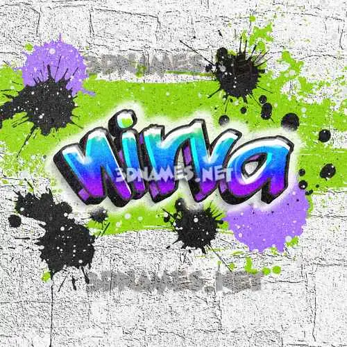 nirva in Graffiti Grunge style - 3D name wallpaper nirva in Graffiti Grunge style - 3D name wallpaper