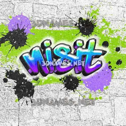 nisit in Graffiti Grunge style - 3D name wallpaper nisit in Graffiti Grunge style - 3D name wallpaper