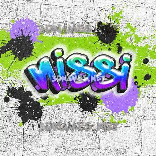 nissi in Graffiti Grunge style - 3D name wallpaper nissi in Graffiti Grunge style - 3D name wallpaper