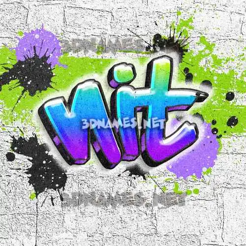 nit in Graffiti Grunge style - 3D name wallpaper nit in Graffiti Grunge style - 3D name wallpaper