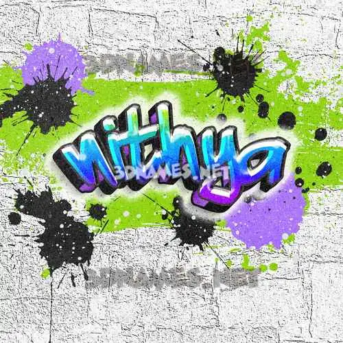 nithya in Graffiti Grunge style - 3D name wallpaper