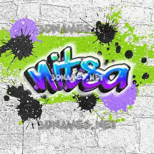 nitsa in Graffiti Grunge style - 3D name wallpaper nitsa in Graffiti Grunge style - 3D name wallpaper