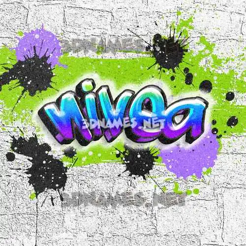 nivea in Graffiti Grunge style - 3D name wallpaper