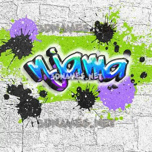 njama in Graffiti Grunge style - 3D name wallpaper njama in Graffiti Grunge style - 3D name wallpaper