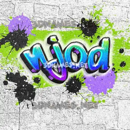 njod in Graffiti Grunge style - 3D name wallpaper njod in Graffiti Grunge style - 3D name wallpaper