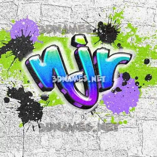 njr in Graffiti Grunge style - 3D name wallpaper njr in Graffiti Grunge style - 3D name wallpaper