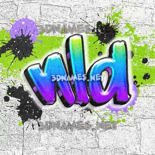 nld in Graffiti Grunge style - 3D name wallpaper nld in Graffiti Grunge style - 3D name wallpaper