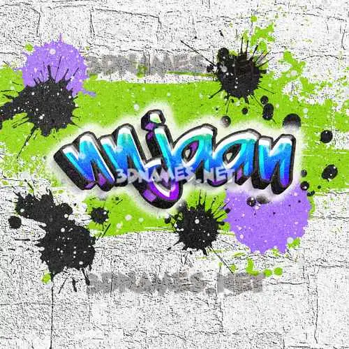 nnjaan in Graffiti Grunge style - 3D name wallpaper nnjaan in Graffiti Grunge style - 3D name wallpaper