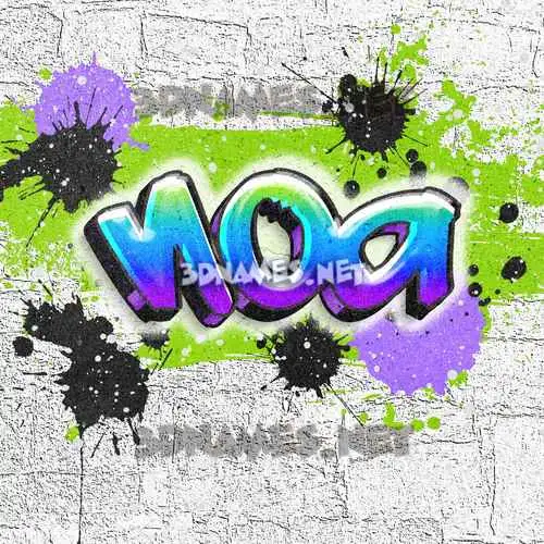 noa in Graffiti Grunge style - 3D name wallpaper noa in Graffiti Grunge style - 3D name wallpaper