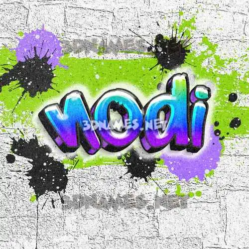 nodi in Graffiti Grunge style - 3D name wallpaper nodi in Graffiti Grunge style - 3D name wallpaper