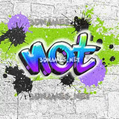 not in Graffiti Grunge style - 3D name wallpaper not in Graffiti Grunge style - 3D name wallpaper