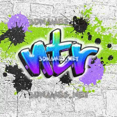 ntr in Graffiti Grunge style - 3D name wallpaper