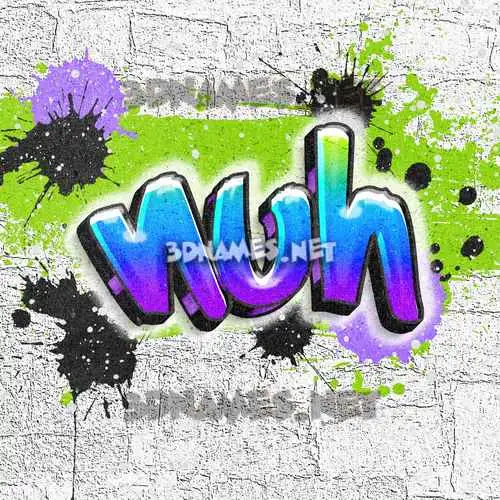 nuh in Graffiti Grunge style - 3D name wallpaper nuh in Graffiti Grunge style - 3D name wallpaper