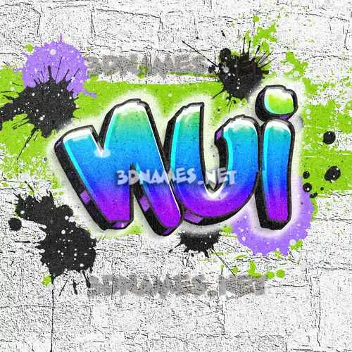 nui in Graffiti Grunge style - 3D name wallpaper nui in Graffiti Grunge style - 3D name wallpaper